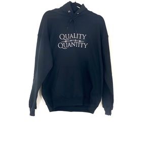“Quality Over Quantity” Black Hoodie / Sweatshirt
